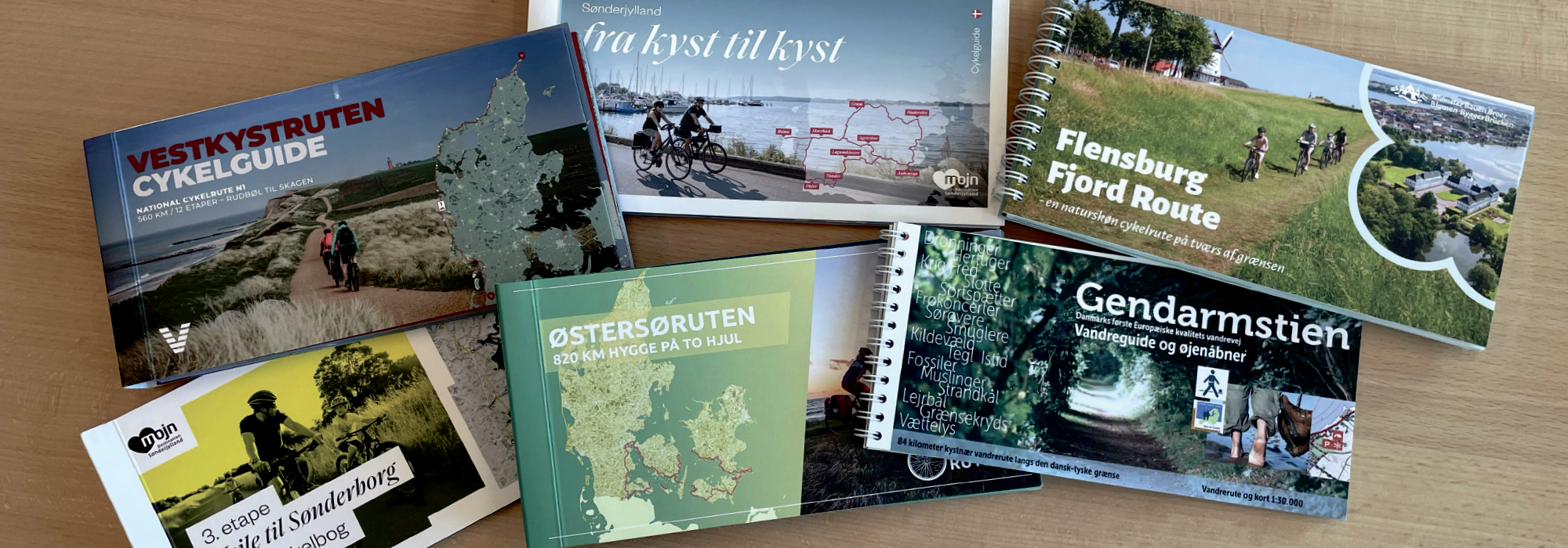 Guidebooks for cycle and walking routes in Southern Jutland