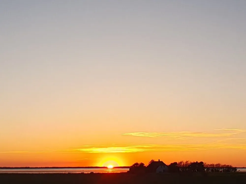 Dark Hours over the Marsh and Wadden Sea