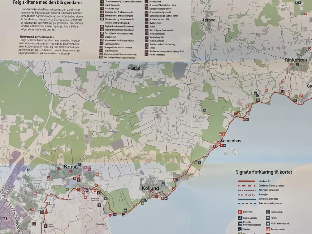 Gendarmstien map