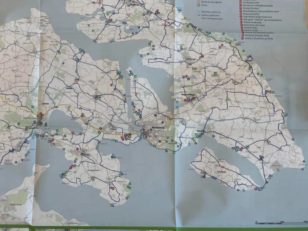 Experience Sønderborg by bike - folding map
