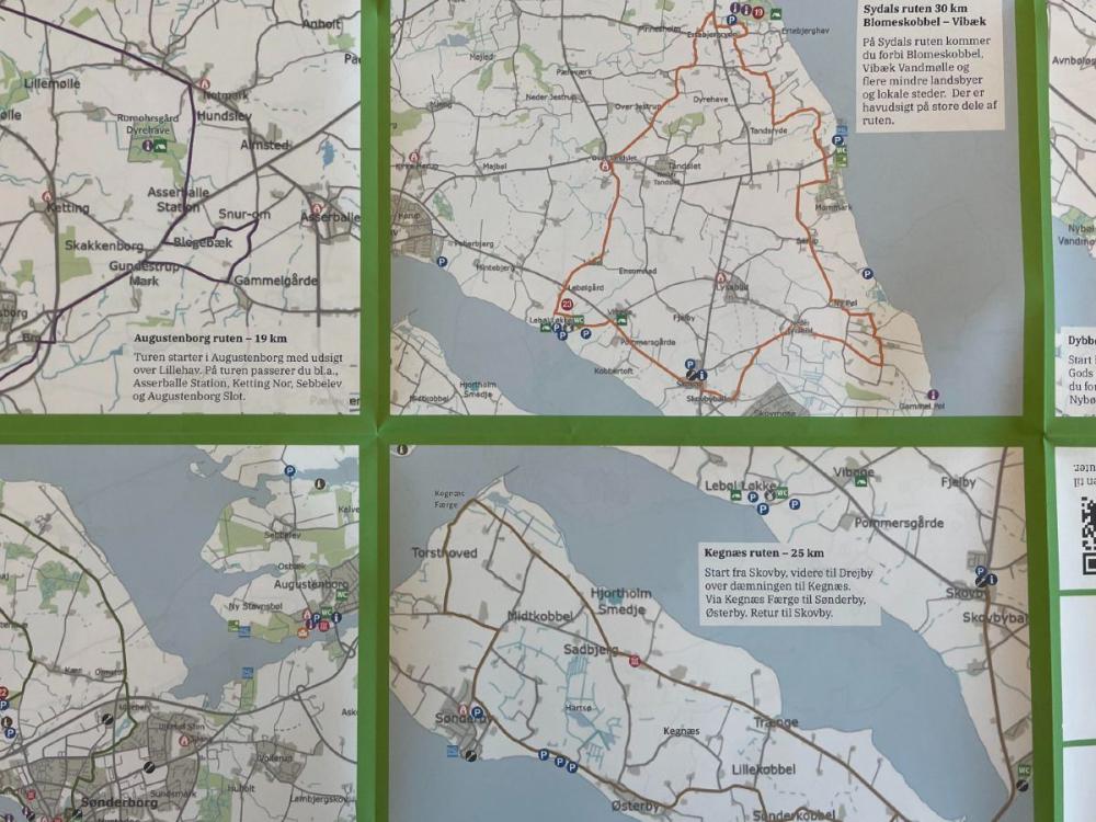 Experience Sønderborg by bike - folding map