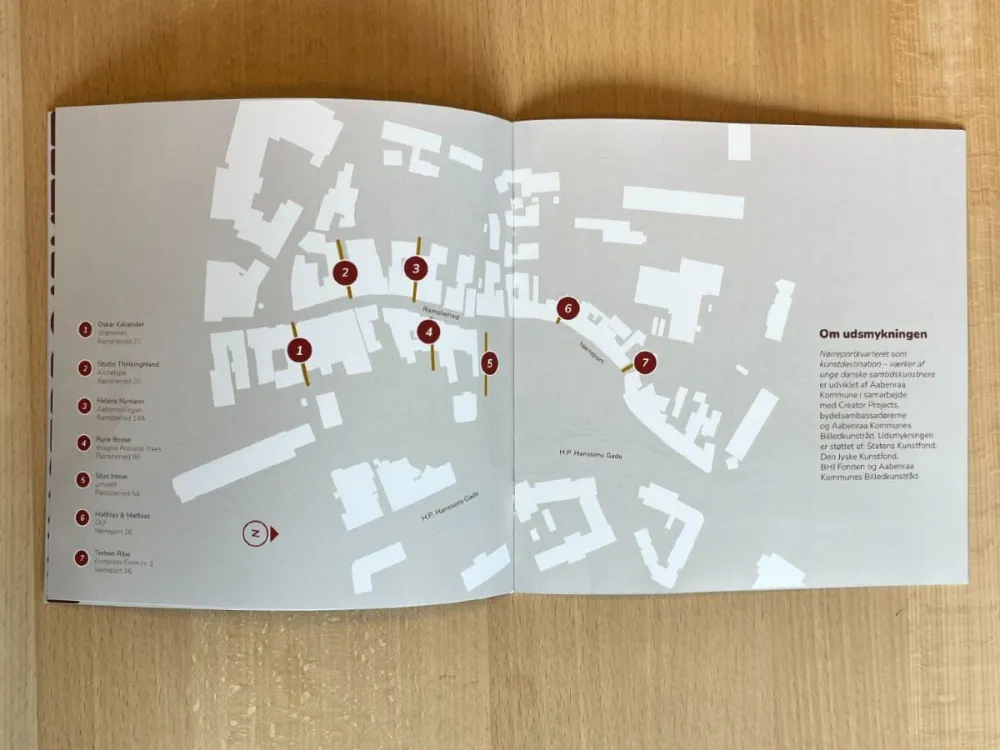 Nørreportkvarteret as an art destination booklet